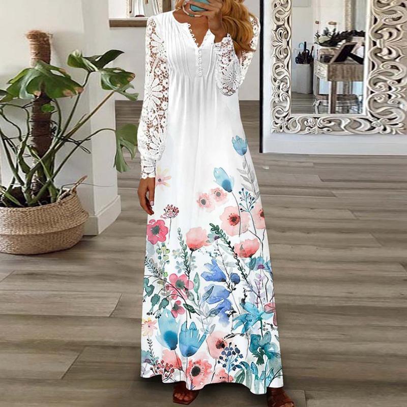 Casual Dresses 2023 Print Embroidery Hollow Out Women Dress Lace Lantern Sleeve V-Neck Elegant Beach Style Party, 05
Casual Dresses 2023 Print Embroidery Hollow Out Women Dress Lace Lantern Sleeve V-Neck Elegant Beach Style Party, 05