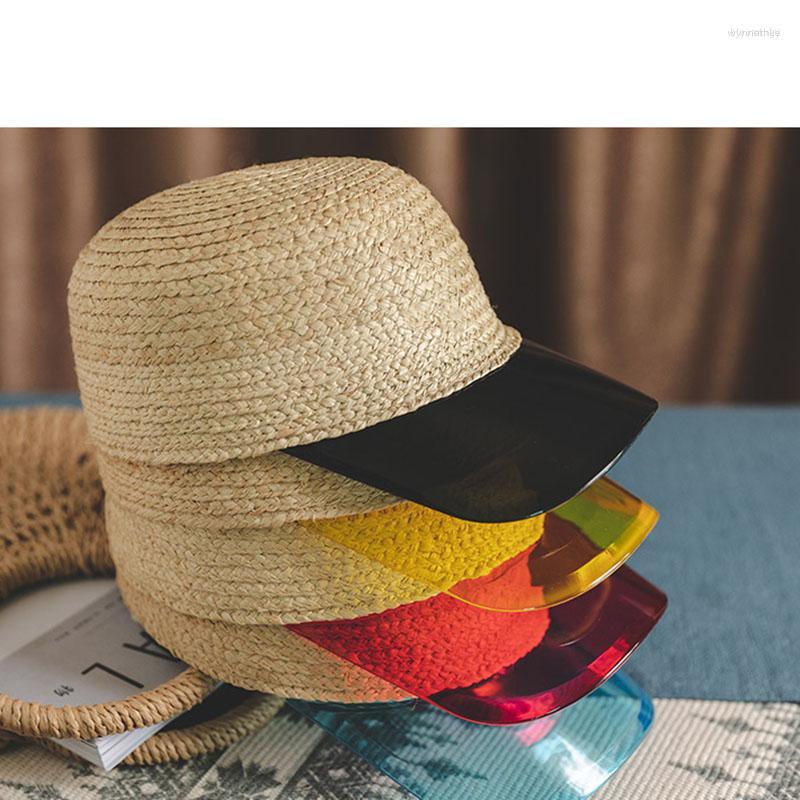 Berets Sun Raffia Hat Breathable Women Straw Ladies Baseball Cap Transparent Candy Color Classic Anti-UV Casual Visor, Black
Berets Sun Raffia Hat Breathable Women Straw Ladies Baseball Cap Transparent Candy Color Classic Anti-UV Casual Visor, Black