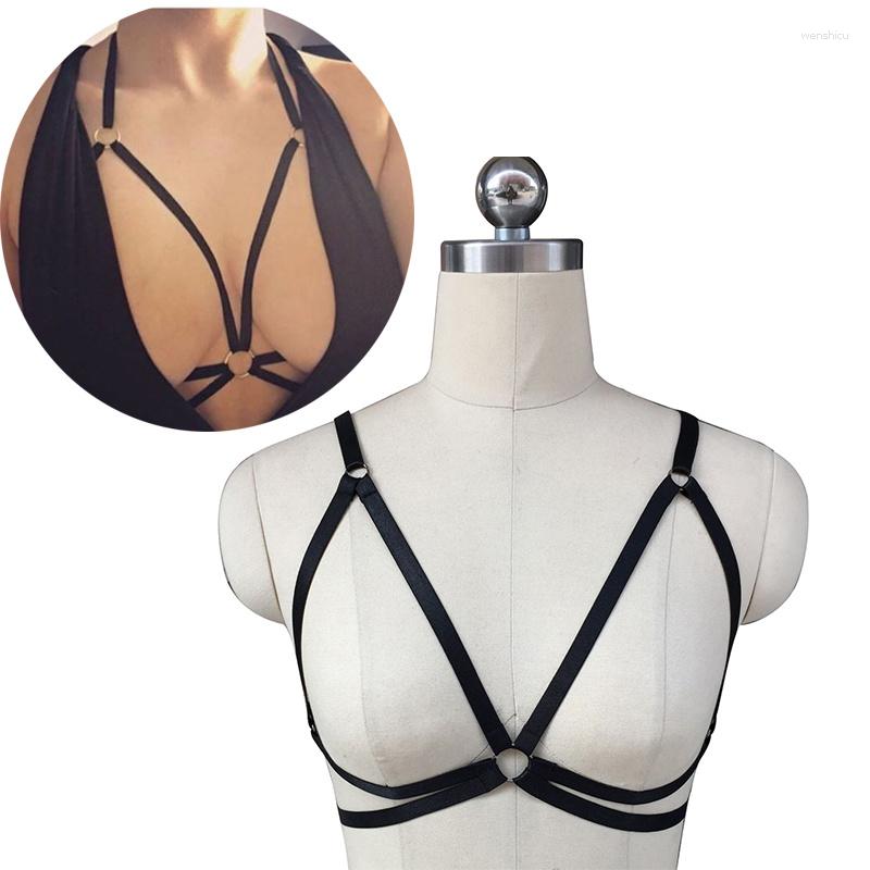 Garters Sexy Women Gothic Choker Elastic Cage Bra Black Tops Goth Accessories Bralette Outfit Woman Erotic Stocking On The Body, Jto227
Garters Sexy Women Gothic Choker Elastic Cage Bra Black Tops Goth Accessories Bralette Outfit Woman Erotic Stocking On The Body, Jto227