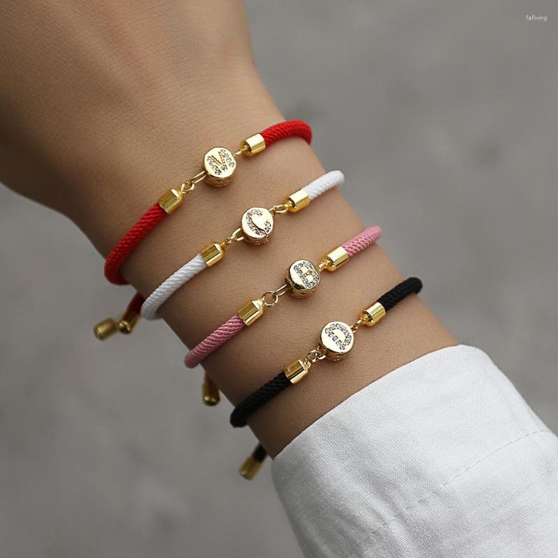 Charm Bracelets 2023 Fashion Pave Zirconia A-Z Initials Bracelet Women Colorful Adjustable Rope For Jewelry Gift
Charm Bracelets 2023 Fashion Pave Zirconia A-Z Initials Bracelet Women Colorful Adjustable Rope For Jewelry Gift