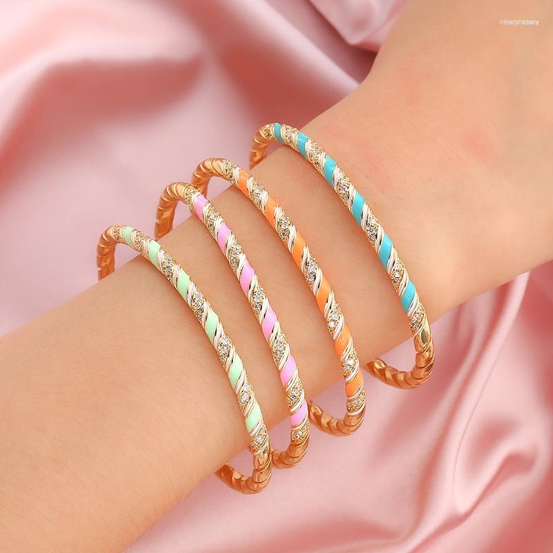 Bangle 2023 Adjustable Rainbow Bracelet For Woman Micro Pave Zircon Candy Color Sweet Temperament Ornaments Christmas Gift
Bangle 2023 Adjustable Rainbow Bracelet For Woman Micro Pave Zircon Candy Color Sweet Temperament Ornaments Christmas Gift