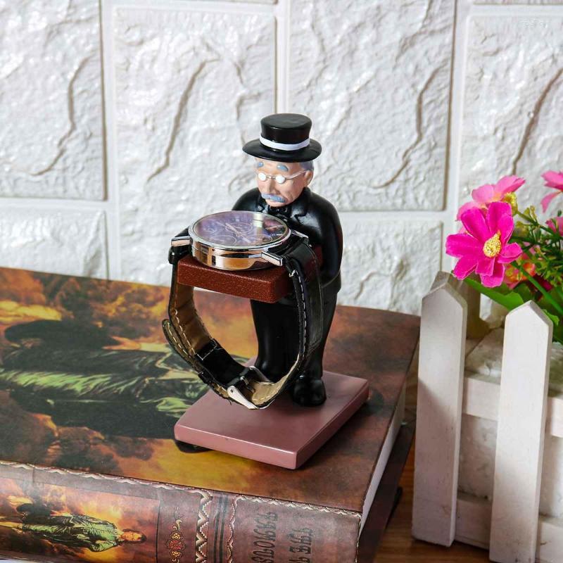 Watch Boxes Creative Resin Stand Old Housekeeper Storage Case Non-slip Jewelry Display Rack Organizer
Watch Boxes Creative Resin Stand Old Housekeeper Storage Case Non-slip Jewelry Display Rack Organizer