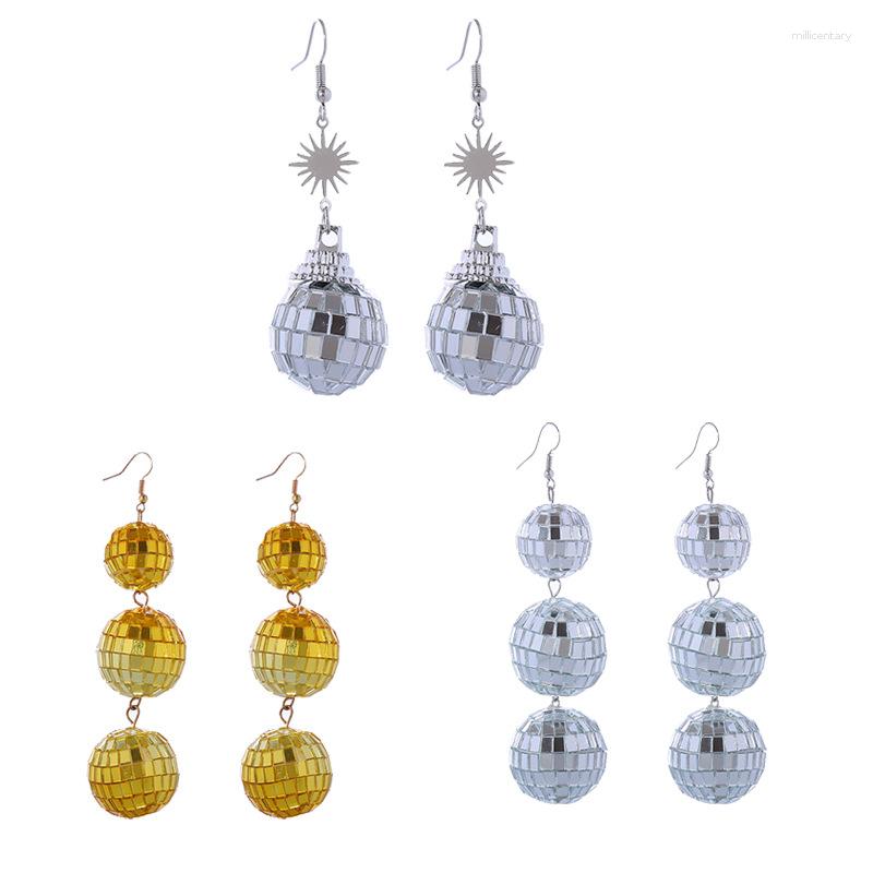 Dangle Earrings 70s European Vintage Silver Color Disco Ball Pendant For Women Female Punk Hip Hop Creative Long Tassel Earings Jewelry
Dangle Earrings 70s European Vintage Silver Color Disco Ball Pendant For Women Female Punk Hip Hop Creative Long Tassel Earings Jewelry