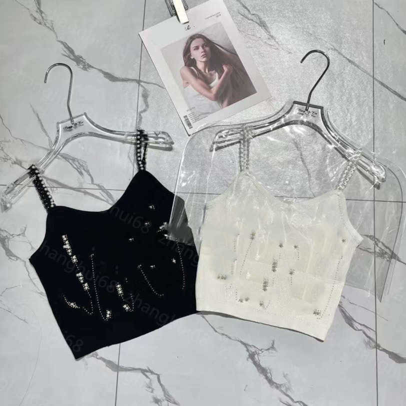23ss womens designer clothing Womens Knits Solid colored beaded diamond sling knitted vest tops High quality womens clothes a1
23ss womens designer clothing Womens Knits Solid colored beaded diamond sling knitted vest tops High quality womens clothes a1