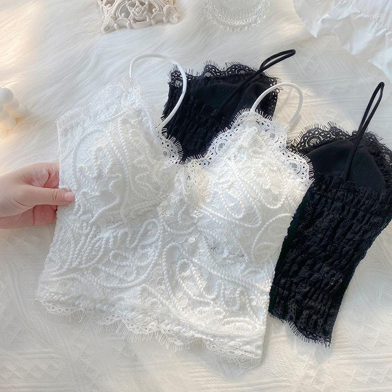 Camisoles & Tanks Lace Tube Top For Women Sexy Crop Tops Wrap Bandeau Underwear With Chest Pad Lingerie Comfort Tank Bras, Black 1pcs
Camisoles & Tanks Lace Tube Top For Women Sexy Crop Tops Wrap Bandeau Underwear With Chest Pad Lingerie Comfort Tank Bras, Black 1pcs