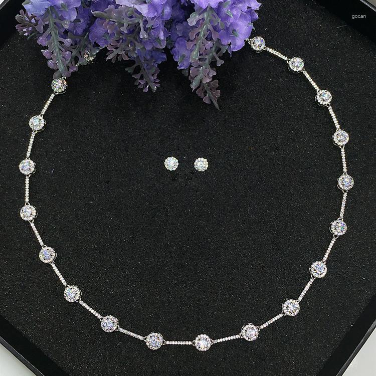 Necklace Earrings Set Luxury Classic White Gold Color CZ Stone Wedding Bridal Dress Accessories For Girls Women GLN0312/GLE4826Y, Picture shown
Necklace Earrings Set Luxury Classic White Gold Color CZ Stone Wedding Bridal Dress Accessories For Girls Women GLN0312/GLE4826Y, Picture shown