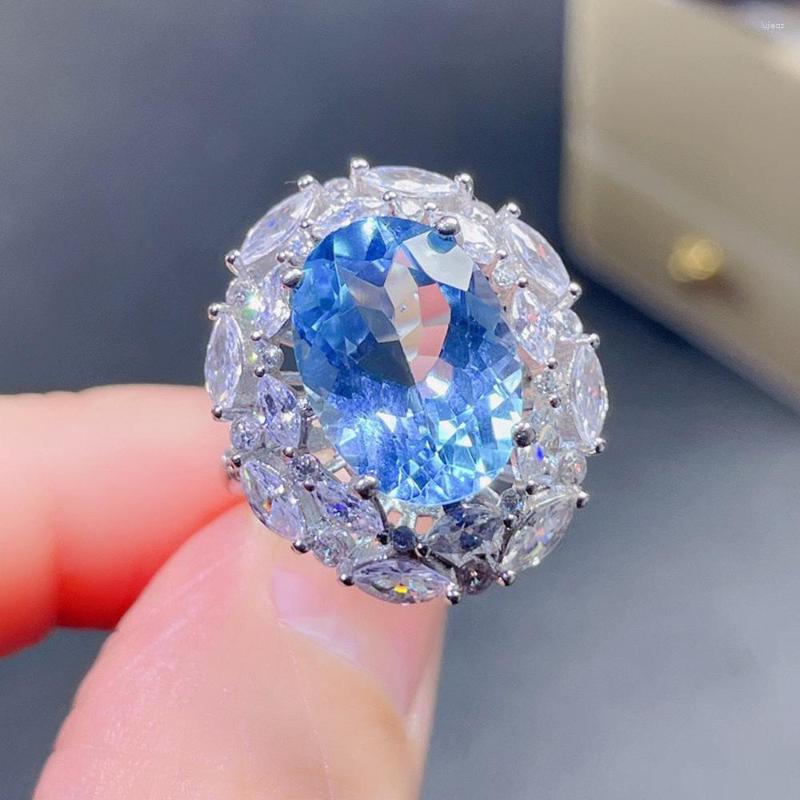 Cluster Rings WPB Premium Women Shiny Imitation Sky Sapphire Flower Ring Female Luxury Jewelry Zircon Design Girl Gift Party
Cluster Rings WPB Premium Women Shiny Imitation Sky Sapphire Flower Ring Female Luxury Jewelry Zircon Design Girl Gift Party