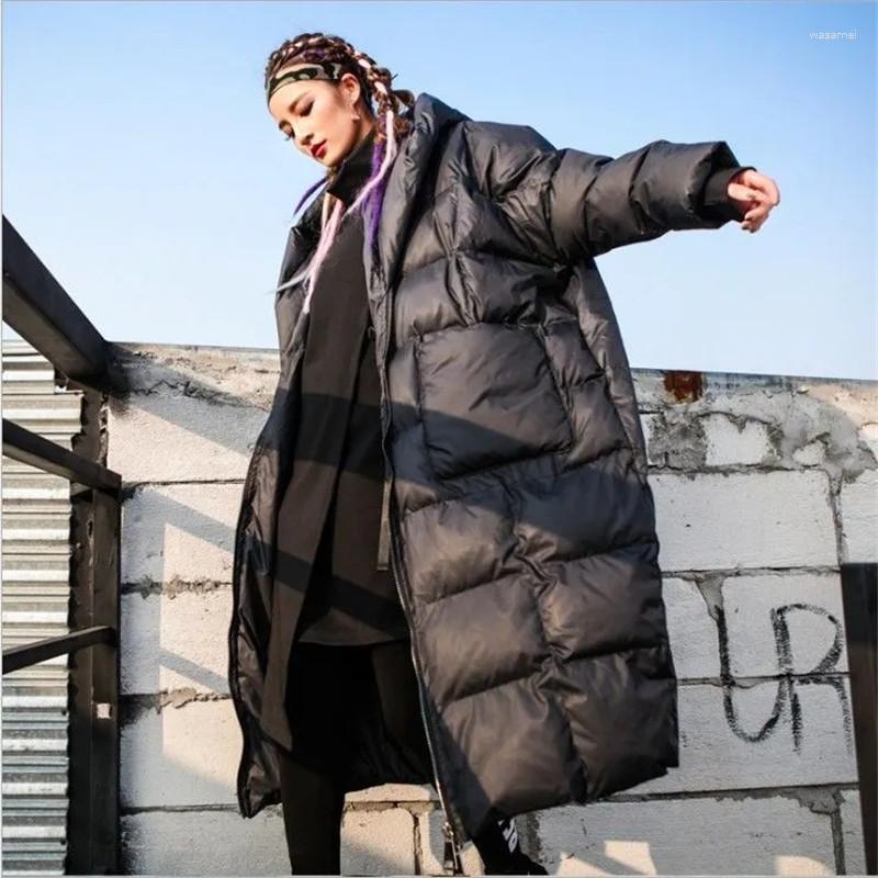 Women's Trench Coats Oversized Black Ladies Winter Coat Streetwear Thicken Cotton Warm Hooded Jacket Overcoat Loose Casual Women Long Snow
Women's Trench Coats Oversized Black Ladies Winter Coat Streetwear Thicken Cotton Warm Hooded Jacket Overcoat Loose Casual Women Long Snow