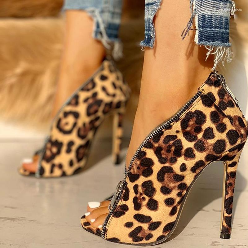 Sandals Sexy High Heels Peep Toe Women With Zip Fashion Leopard Grain Black Big Size Party Shoes Casual Office
Sandals Sexy High Heels Peep Toe Women With Zip Fashion Leopard Grain Black Big Size Party Shoes Casual Office