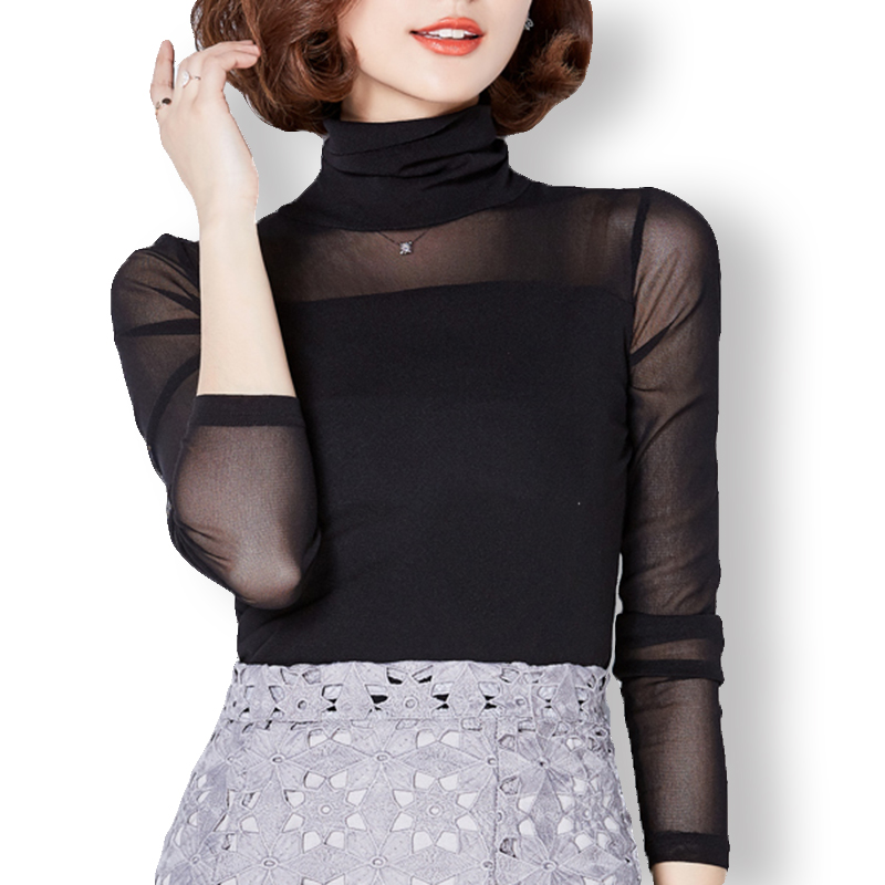 Shirt Tops Sexy Black Lace Blouse Women Turtleneck Shirt Elastic Ladies Tops Womens Casual Blouses Solid, Hight-neck white
Shirt Tops Sexy Black Lace Blouse Women Turtleneck Shirt Elastic Ladies Tops Womens Casual Blouses Solid, Hight-neck white