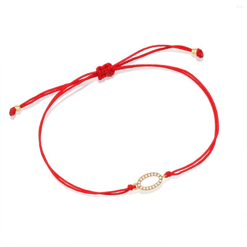 Charm Bracelets Shiny Cubic Zirconia Stones Oval Egg Bracelet Women Circle Of Life Copper CZ Triangle Red String Chic Jewelry Present
Charm Bracelets Shiny Cubic Zirconia Stones Oval Egg Bracelet Women Circle Of Life Copper CZ Triangle Red String Chic Jewelry Present