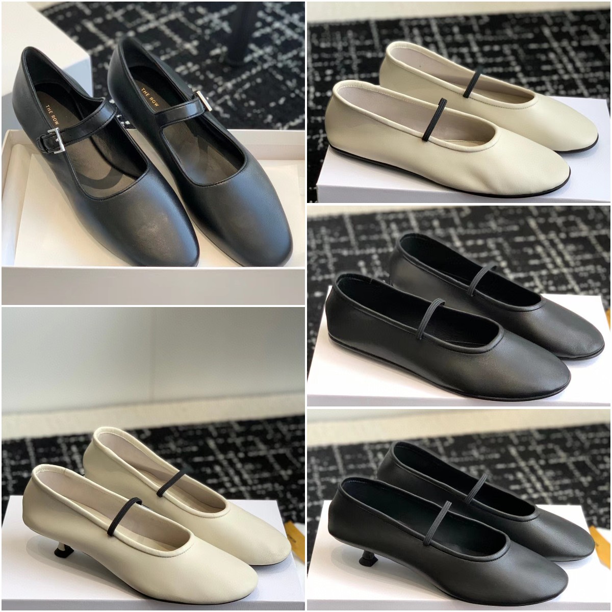 The Row Ava leather Ballet Flat Shoes Designer Women Fashion leisure Ava Ballet Shoes Sheepskin Canal Retro High quality Soft Ballet Shoes Size 35-40, Color5
The Row Ava leather Ballet Flat Shoes Designer Women Fashion leisure Ava Ballet Shoes Sheepskin Canal Retro High quality Soft Ballet Shoes Size 35-40, Color5