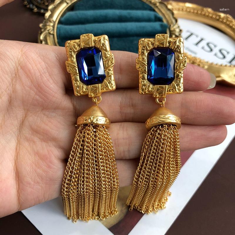 Dangle Earrings Vintage For Women 2023 Trendy Mediaeval Jewelry Long Tassel Drop Statement Golden Sapphire Gift
Dangle Earrings Vintage For Women 2023 Trendy Mediaeval Jewelry Long Tassel Drop Statement Golden Sapphire Gift