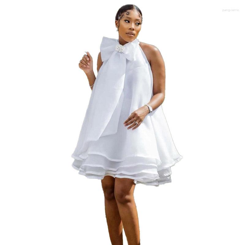 Ethnic Clothing 2023 Summer African Women Halter Neck Sleeveless Polyester White Mini Dress Club Party Evening Dresses
Ethnic Clothing 2023 Summer African Women Halter Neck Sleeveless Polyester White Mini Dress Club Party Evening Dresses