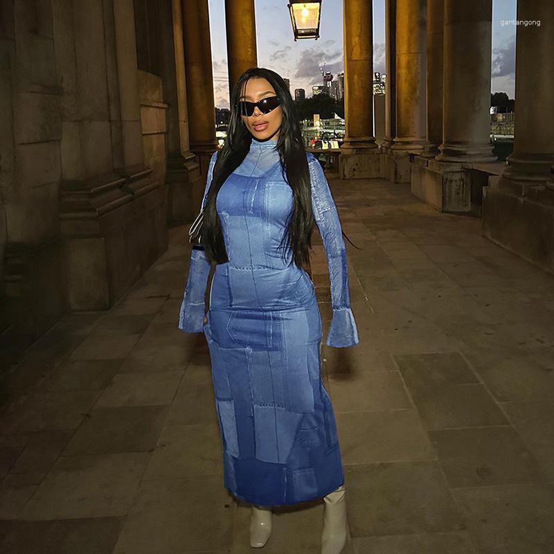 Casual Dresses Ladies Dress Superior Quality Summer Fashion Old Cowboy Print Package Hip Long Sleeve Vestidos Drop DLSK22D23169, Blue
Casual Dresses Ladies Dress Superior Quality Summer Fashion Old Cowboy Print Package Hip Long Sleeve Vestidos Drop DLSK22D23169, Blue