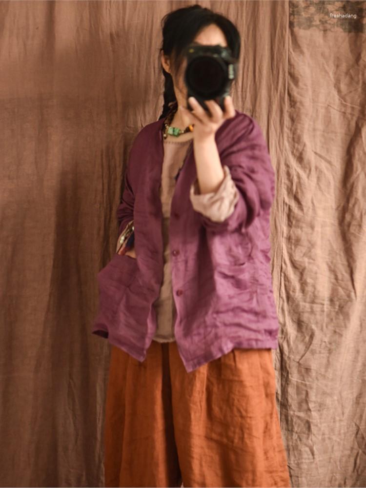 Women's Jackets Women Spring Summer Ramie Jacket Outerwear Female 2023 Thin Sunscreen Coat Ladies Tops, Orangered
Women's Jackets Women Spring Summer Ramie Jacket Outerwear Female 2023 Thin Sunscreen Coat Ladies Tops, Orangered