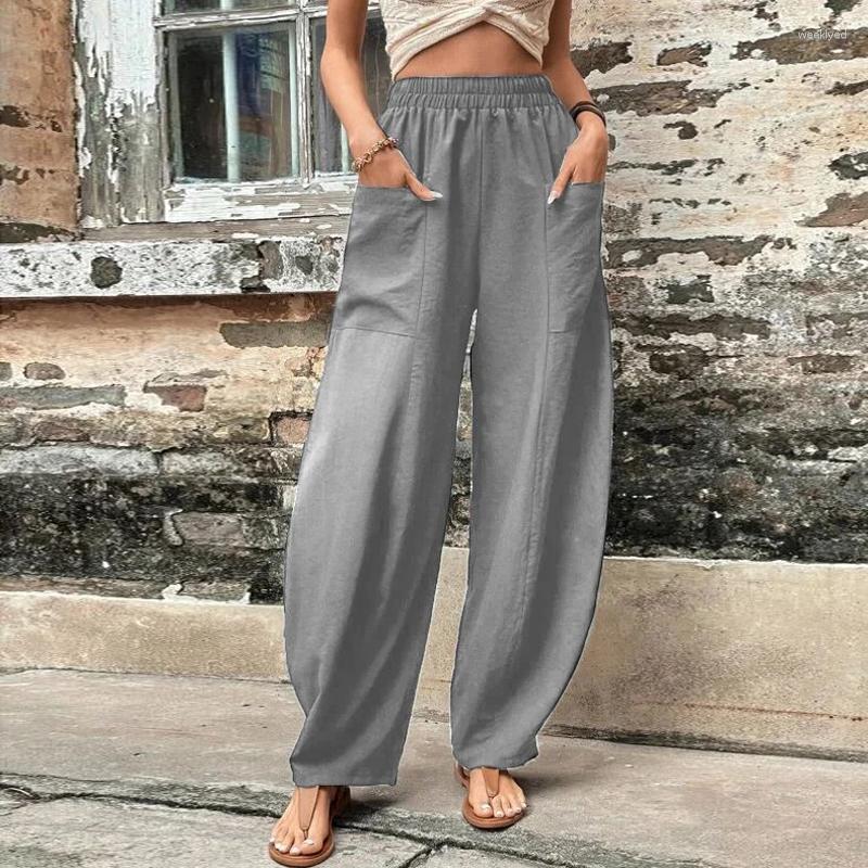 Women' Pants Female Solid Color Pocket Loose Fashion Simple Elastic Waist Long Women Spring Casual Harajuku Trousers Streetwear, 01 gray
Women' Pants Female Solid Color Pocket Loose Fashion Simple Elastic Waist Long Women Spring Casual Harajuku Trousers Streetwear, 01 gray