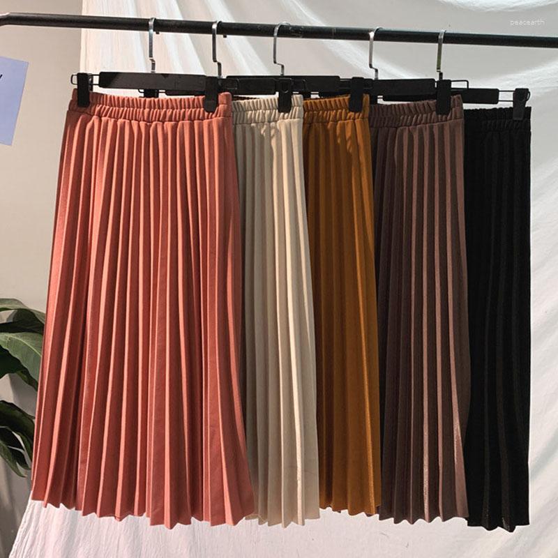 Skirts 2023 Women Pleated Solid Color Elastic Skirt Spring Autumn Korean High Waist Faldas Vintage Long School Casual Stretchy, Rubber red
Skirts 2023 Women Pleated Solid Color Elastic Skirt Spring Autumn Korean High Waist Faldas Vintage Long School Casual Stretchy, Rubber red