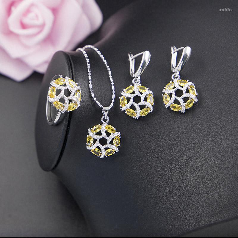 Necklace Earrings Set Shiny CZ Lucky Football Square Silver Color Jewelry Ring For Women Birthday Present IN Store, Picture shown
Necklace Earrings Set Shiny CZ Lucky Football Square Silver Color Jewelry Ring For Women Birthday Present IN Store, Picture shown