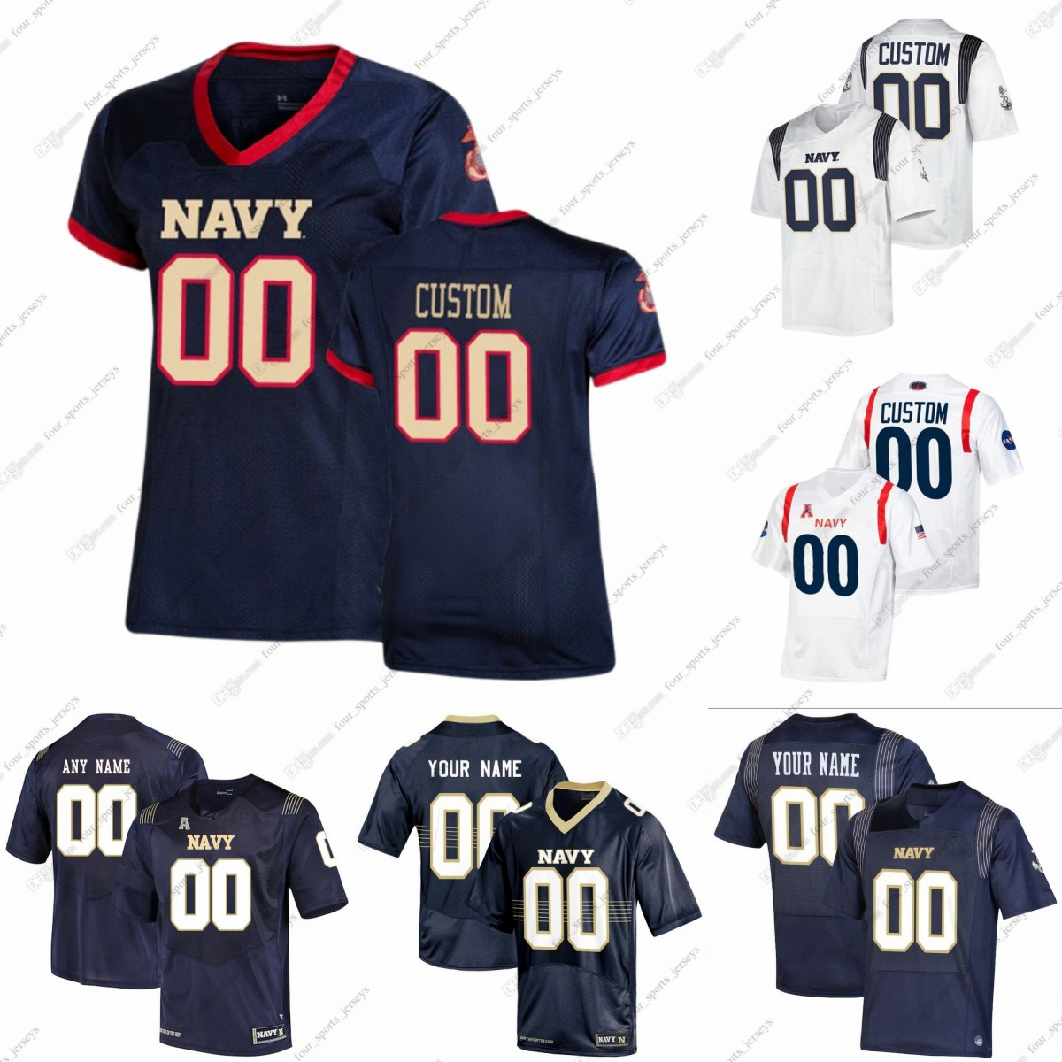 Custom NCAA Navy Midshipmen College Football Jerseys Maquel Haywood Anton Hall Eavan Gibbons John Marshall Colin Ramos Amin Hassan Xavier ArlineTedros Gleaton, As in picture
Custom NCAA Navy Midshipmen College Football Jerseys Maquel Haywood Anton Hall Eavan Gibbons John Marshall Colin Ramos Amin Hassan Xavier ArlineTedros Gleaton, As in picture
