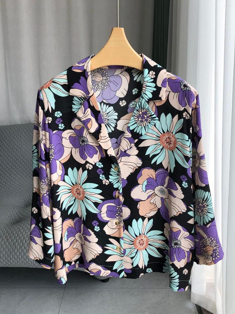 Women' Blouses Women Silk Blouse Floral Print Notched Long Sleeve Single Breasted Retro Shirt
Women' Blouses Women Silk Blouse Floral Print Notched Long Sleeve Single Breasted Retro Shirt