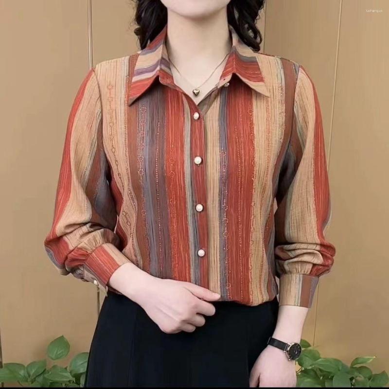 Women's Blouses Elegant Women Shirts Woman Shirring Shirt Long Sleeve Blouse Office Lady Spliced Button Striped Tops T140, Red
Women's Blouses Elegant Women Shirts Woman Shirring Shirt Long Sleeve Blouse Office Lady Spliced Button Striped Tops T140, Red