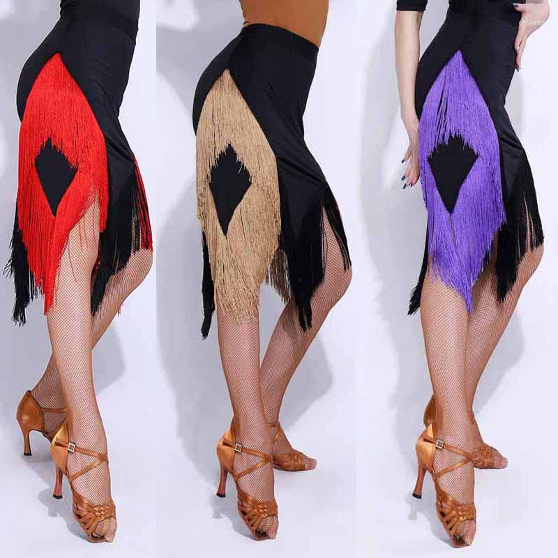 Stage Wear Latin Dance Skirt Women Slim Tango Cha Rumba Samba Practice Fringe Ballroom Tassel Dancing Clothing PY224, Black and caramel
Stage Wear Latin Dance Skirt Women Slim Tango Cha Rumba Samba Practice Fringe Ballroom Tassel Dancing Clothing PY224, Black and caramel