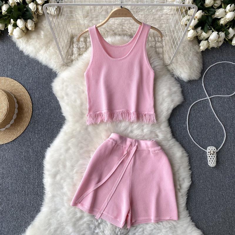 Women's Tracksuits Summer Two Pieces Shorts Sets Women Fluffy Sports Sleeveless T Shirts With Drawstring High Waist Wide Leg Fashion, Black
Women's Tracksuits Summer Two Pieces Shorts Sets Women Fluffy Sports Sleeveless T Shirts With Drawstring High Waist Wide Leg Fashion, Black