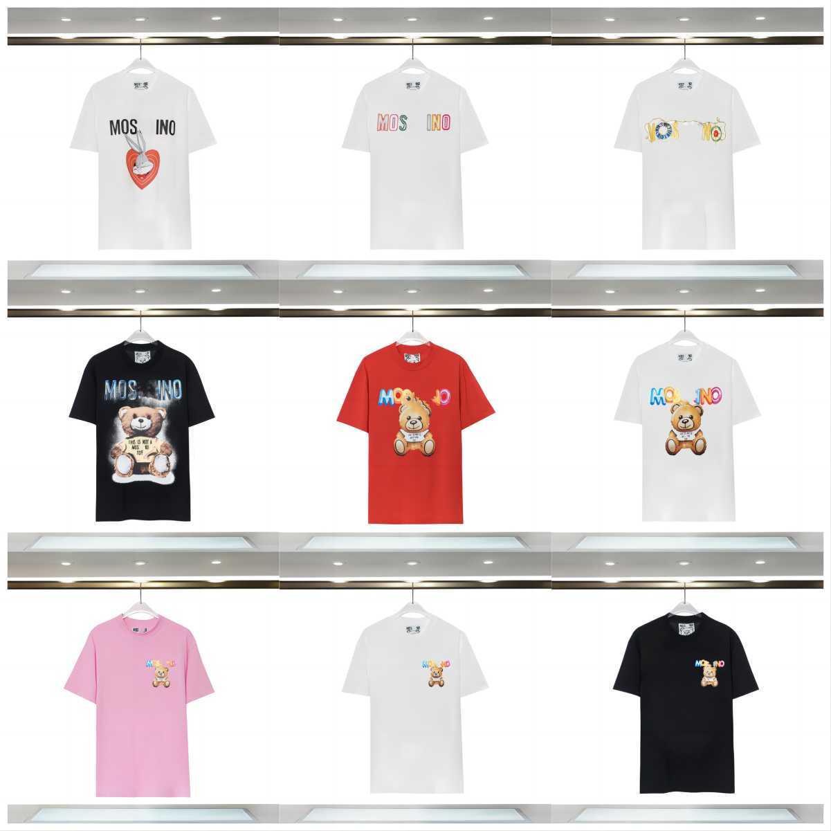 Designer Womens Moschinos T-shirt Summer Italian luxury brands new tees cartoon bear loose Cotton round neck for Outdoor leisure clothing mens womens Tops shirt yg, 30
Designer Womens Moschinos T-shirt Summer Italian luxury brands new tees cartoon bear loose Cotton round neck for Outdoor leisure clothing mens womens Tops shirt yg, 30