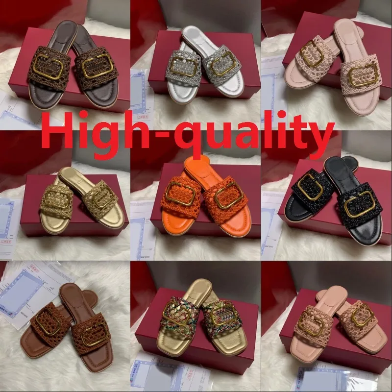 Quality High Lady Slipper Luxury Designer summer fashion ladies Beach Casual shoe fashion woman Comfortable Embroidery Woven V-buckle fl ADX
Quality High Lady Slipper Luxury Designer summer fashion ladies Beach Casual shoe fashion woman Comfortable Embroidery Woven V-buckle fl ADX