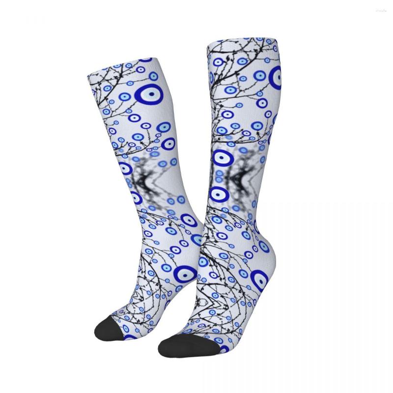 Women Socks Turkish Evil Eye Tree Thigh Knee High Stockings Funny Mediterranean Amulet Over The Calf Tube, 15
Women Socks Turkish Evil Eye Tree Thigh Knee High Stockings Funny Mediterranean Amulet Over The Calf Tube, 15