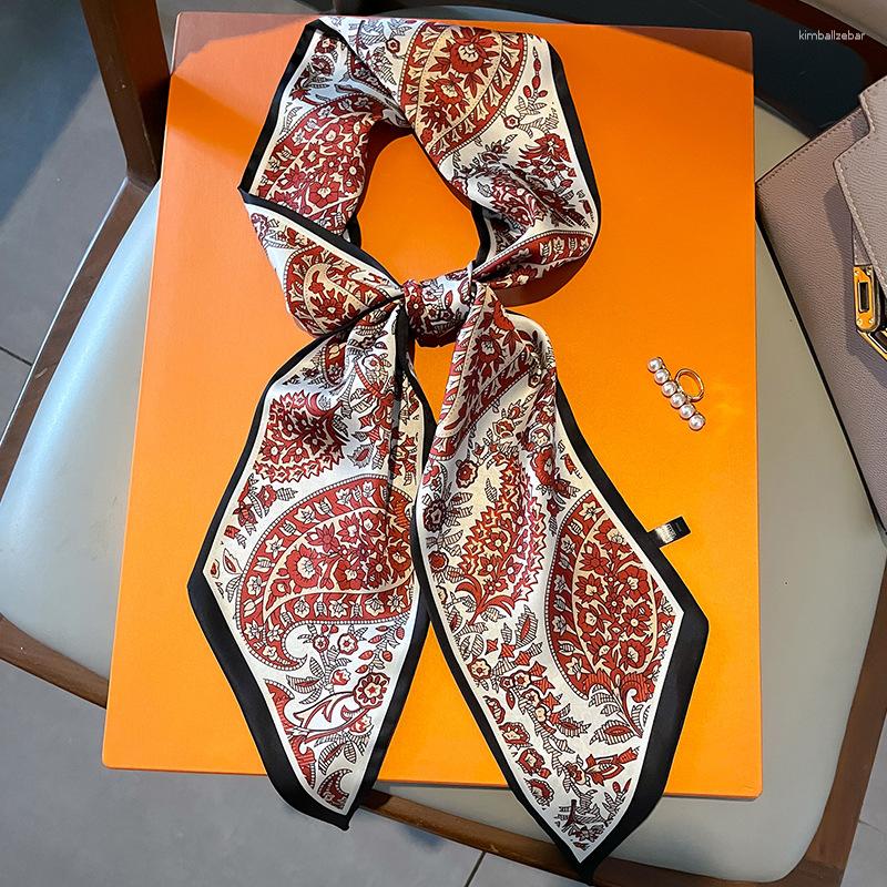 Scarves Retro Cashew Silk Skinny Scarf Women Floral Print Soft Satin Hairband Neck Tie Lady Headband Handle Bagscarf Foulard Waistband
Scarves Retro Cashew Silk Skinny Scarf Women Floral Print Soft Satin Hairband Neck Tie Lady Headband Handle Bagscarf Foulard Waistband