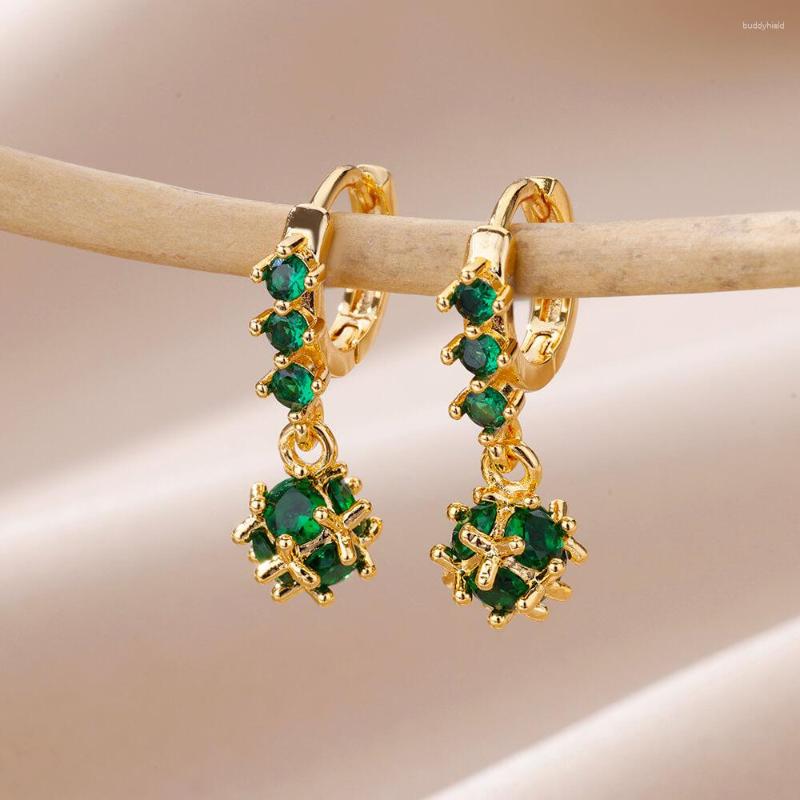 Dangle Earrings Green Zircon Heart For Women Gold Color Stainless Steel 2023 Trending Wedding Jewelry Accesorios Aretes
Dangle Earrings Green Zircon Heart For Women Gold Color Stainless Steel 2023 Trending Wedding Jewelry Accesorios Aretes