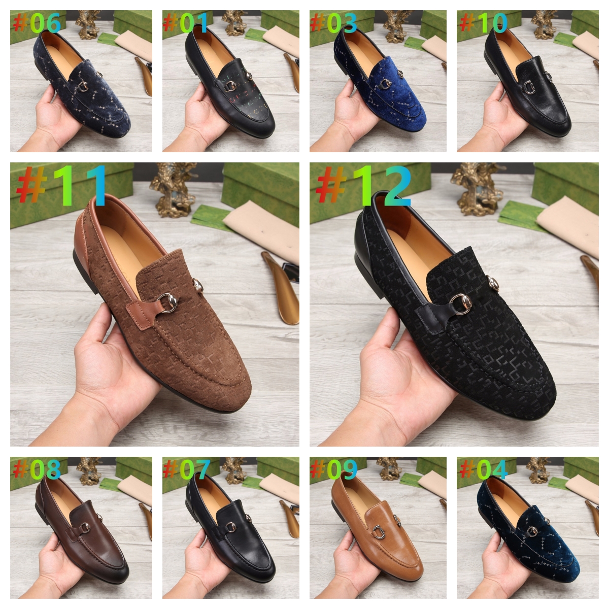 Designers Shoes Mens Fashion Loafers Genuine Leather Men Business Office Work Formal Dress Shoes Brand Designer Party Wedding Flat Shoes Size 38-46, #10
Designers Shoes Mens Fashion Loafers Genuine Leather Men Business Office Work Formal Dress Shoes Brand Designer Party Wedding Flat Shoes Size 38-46, #10