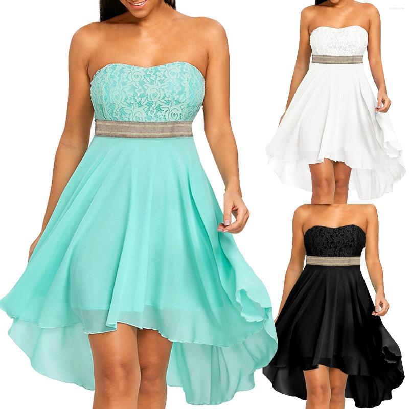 Casual Dresses Wholesale Rose Pink 5 Colors Women Long To Party Lace Strapless Backless Fashion Sexy Chiffon Dress, White
Casual Dresses Wholesale Rose Pink 5 Colors Women Long To Party Lace Strapless Backless Fashion Sexy Chiffon Dress, White