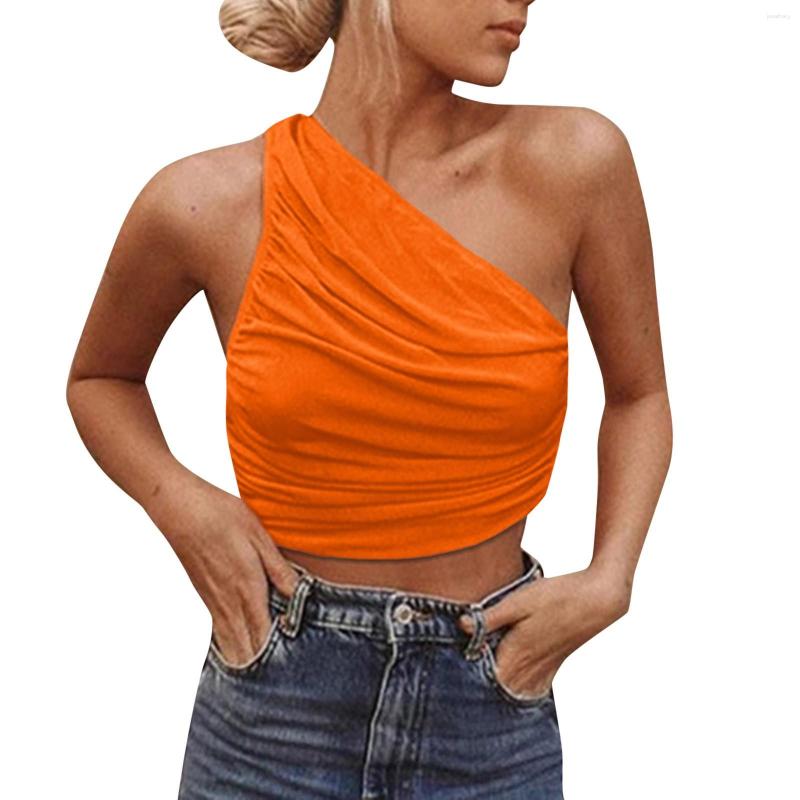Women' Tanks Sexy One Shoulder Corset Top Women' T-Shirt Y2k Clothes Streetwear Solid Color Slim Pleated Short Undershirt Party Club, Orange
Women' Tanks Sexy One Shoulder Corset Top Women' T-Shirt Y2k Clothes Streetwear Solid Color Slim Pleated Short Undershirt Party Club, Orange
