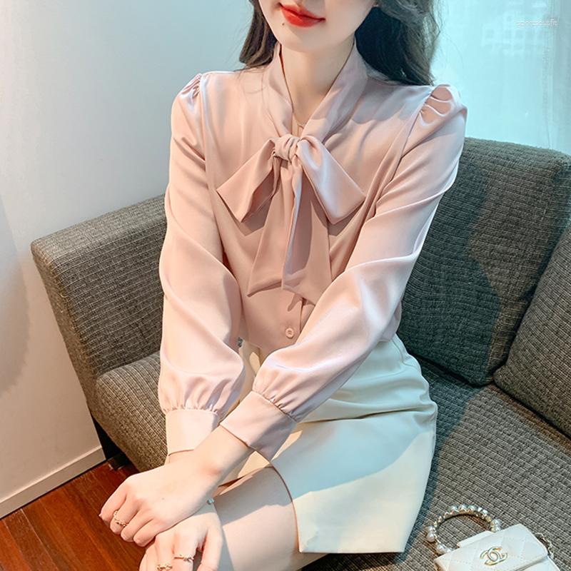 Women's Blouses 2023 Arrival Spring Autumn Women Loose Casual Bow Collar Chiffon Blouse All-matched Long Sleeve Single Breasted Shirts V228, Pink
Women's Blouses 2023 Arrival Spring Autumn Women Loose Casual Bow Collar Chiffon Blouse All-matched Long Sleeve Single Breasted Shirts V228, Pink