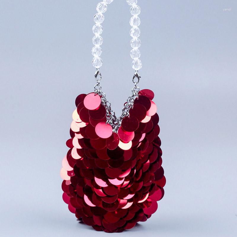 Evening Bags Mini Red Sequins Handbags Women Bling Fashion Clutches Party Purse Lady Bucket Bag Girls Glitter Elegant B568
Evening Bags Mini Red Sequins Handbags Women Bling Fashion Clutches Party Purse Lady Bucket Bag Girls Glitter Elegant B568