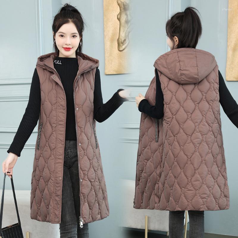 Women's Vests Long Women Vest Solid Color Hooded Autumn Winter Zipper Pockets Drawstring Outwear Waistcoat, Black
Women's Vests Long Women Vest Solid Color Hooded Autumn Winter Zipper Pockets Drawstring Outwear Waistcoat, Black