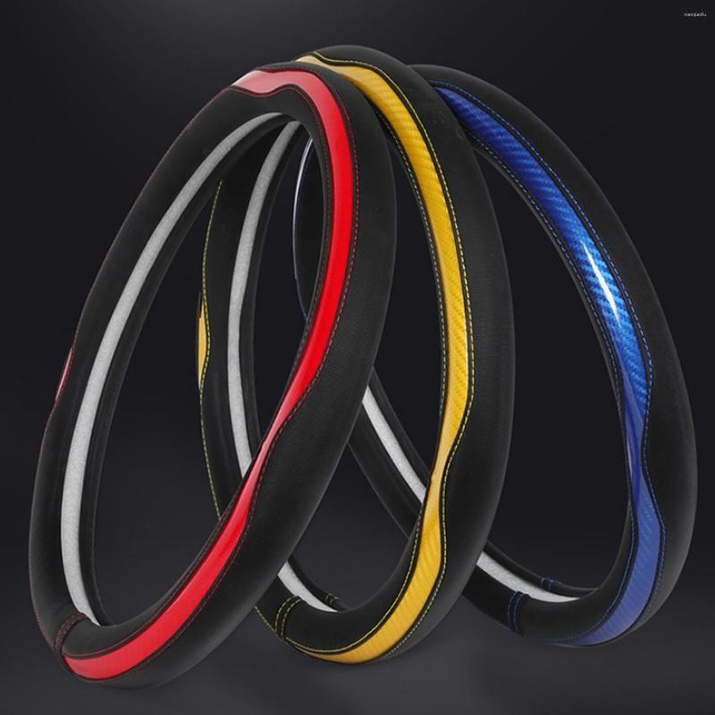 Steering Wheel Covers Car Carbon Fiber Breathable Wear-resistant Leather Case Non-slip Handle Four Season Universal Size: 38cm
Steering Wheel Covers Car Carbon Fiber Breathable Wear-resistant Leather Case Non-slip Handle Four Season Universal Size: 38cm
