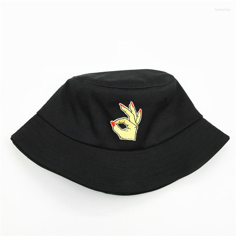 Berets 2023 Ok Gesture Embroidery Cotton Bucket Hat Fisherman Outdoor Travel Sun Cap Hats For Men And Women 296, White
Berets 2023 Ok Gesture Embroidery Cotton Bucket Hat Fisherman Outdoor Travel Sun Cap Hats For Men And Women 296, White