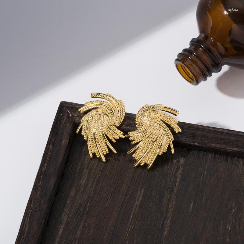 Stud Earrings SRCOI Trendy Retro Woven Metal Geometric Spinner Personality Creative Irregular Statement Female Jewelry
Stud Earrings SRCOI Trendy Retro Woven Metal Geometric Spinner Personality Creative Irregular Statement Female Jewelry