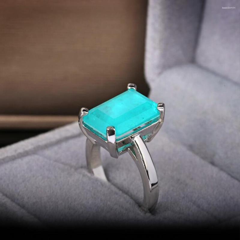 Cluster Rings WPB Premium Women Shiny Blue Emerald Ring Female Luxury Jewelry Lady Brilliant Zircon Design Girl Gift Party
Cluster Rings WPB Premium Women Shiny Blue Emerald Ring Female Luxury Jewelry Lady Brilliant Zircon Design Girl Gift Party