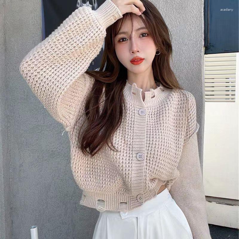 Women's Knits Knitwears Women Hollowed Hole Brief Paragraph Sweater Knitting Cardigan Female The Loose Coat, White
Women's Knits Knitwears Women Hollowed Hole Brief Paragraph Sweater Knitting Cardigan Female The Loose Coat, White