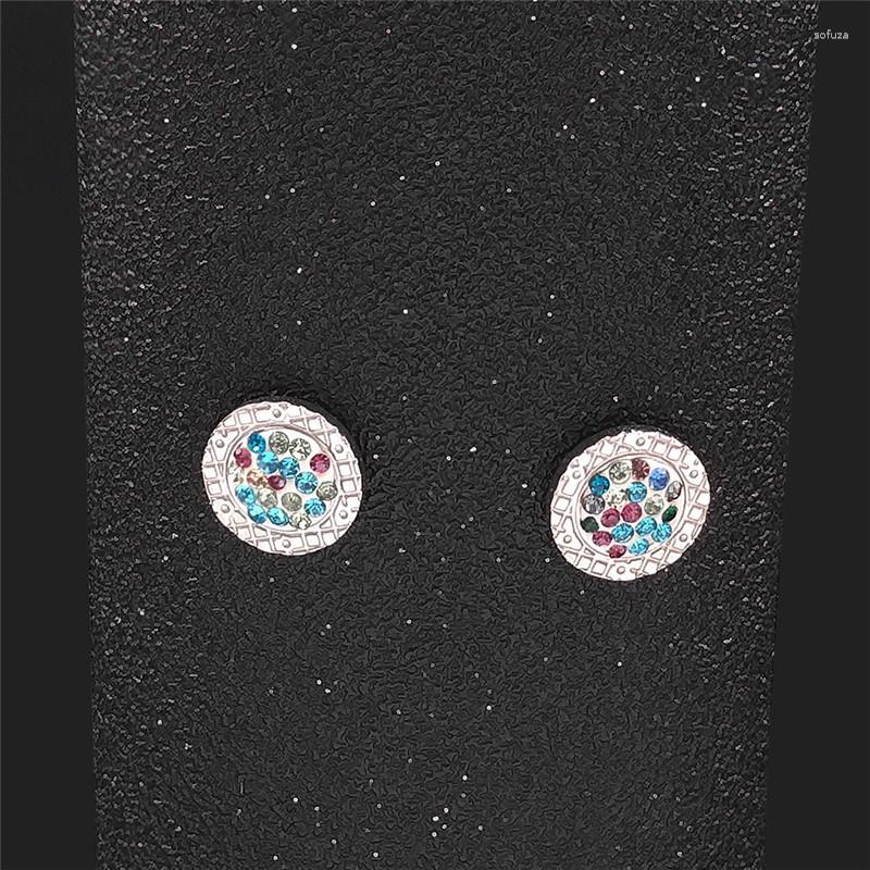 Stud Earrings Colored Crystal Stainless Steel Round For Women Silver Color Small Jewelry Pendientes Cristal EXS07
Stud Earrings Colored Crystal Stainless Steel Round For Women Silver Color Small Jewelry Pendientes Cristal EXS07