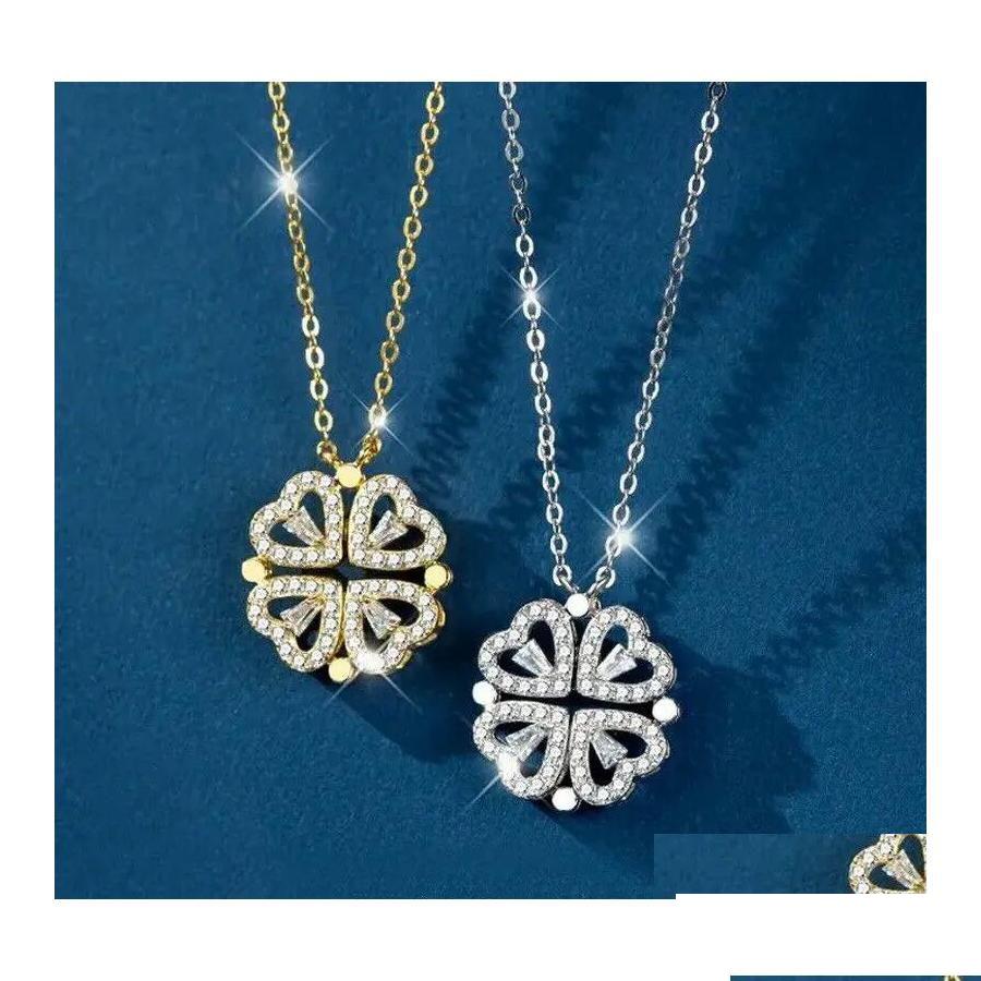 Pendant Necklaces Crystal Magnet Heart Stainless Steel Necklace Sier Gold Online Pop Pure 925 Clover Female Love Cl Die
Pendant Necklaces Crystal Magnet Heart Stainless Steel Necklace Sier Gold Online Pop Pure 925 Clover Female Love Cl Die