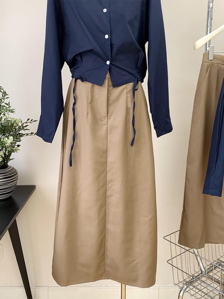 Skirts A-line High Waist Women Cozy Mid-long 2023 Spring Summer Simple Basic Office Lady Calf Length Skirt Retro Solid Color, Black
Skirts A-line High Waist Women Cozy Mid-long 2023 Spring Summer Simple Basic Office Lady Calf Length Skirt Retro Solid Color, Black