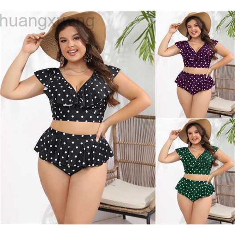 Fat MM ruffled polka dot swimsuit sexy oversized swimsuit oversized bikini DM315swimwear for women, Purple
Fat MM ruffled polka dot swimsuit sexy oversized swimsuit oversized bikini DM315swimwear for women, Purple