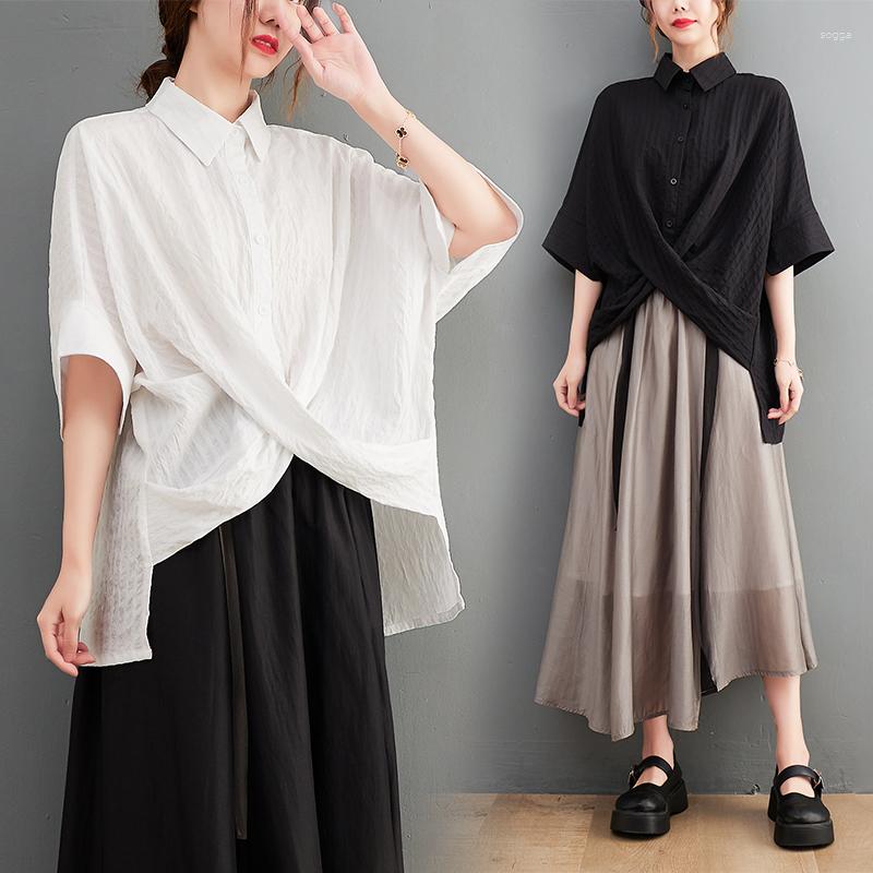 Women's Blouses Asymmetrical Solid Women Shirts Summer Vintage 2023 Loose Batwing Sleeved Casual Female Outwear Coats Tops, Black shirt
Women's Blouses Asymmetrical Solid Women Shirts Summer Vintage 2023 Loose Batwing Sleeved Casual Female Outwear Coats Tops, Black shirt