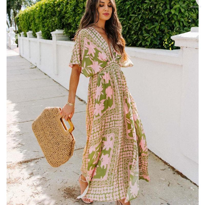 Casual Dresses Wepbel V-neck Printed Sexy Women' Dress 2023 Summer Long High Waist Girl Batwing Sleeve Beach
Casual Dresses Wepbel V-neck Printed Sexy Women' Dress 2023 Summer Long High Waist Girl Batwing Sleeve Beach